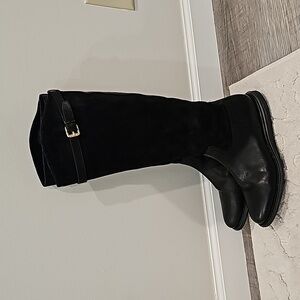 Cole Haan Boots Womens 9.5 B Grand OS Knee High Buckle Strap